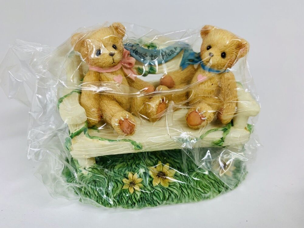 Enesco Cherished Teddies Two Bears on Bench CRT240 1996 New in Box